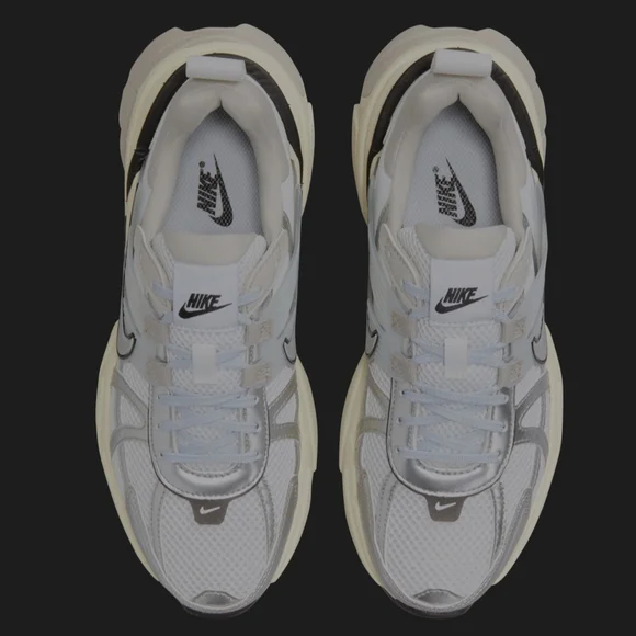 Nike V2K WOMENS 6.5 White and Gray Sneakers - Picture 4 of 11